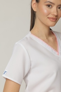 Uniformă medicală Optim din vâscoză cu 9% elastan pentru femei – Negru - Img 5