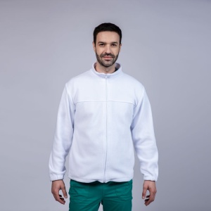 Jacheta medicala polar pentru barbati VITAL -Alb