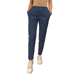 Legging ART stretch (cu elastan) cu betelie elastic-Albastru Nocturn