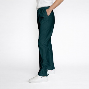 Pantaloni medicali Art Stretch cu fundă pentru femei-Verde marin