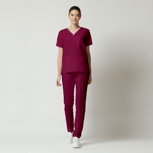 Uniformă Medicală Optim Stretch pentru Femei-Fructe de padure - Img 1