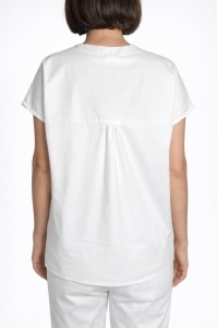 Bluza medicala Hope din poplin pentru viitoare mamici-Verde menta - Img 3