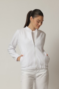Bomber medical POLAR cu maneca lunga, fermoar si bordura elastica pentru femei TRAFIC-Cobalt - Img 6
