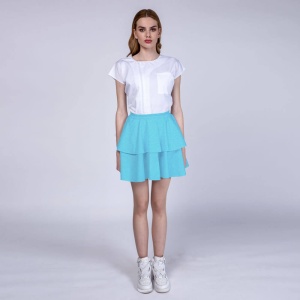Fusta din elastan(stretch) cu 2 volane FRILL - Img 12