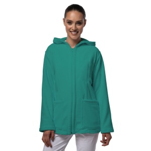 Jacheta polar cu gluga pentru femei VITAL-Verde menta