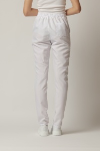 Pantaloni ART stretch(cu elastan) cu dunga pentru femei-Bleumarin - Img 4