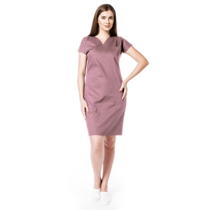 Sarafan medical din poplin ACTIVA-Roz antic