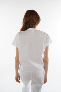 Uniforma medicala FABS stretch (cu elastan) cu pantalon pentru femei-Fructe de padure - Img 5