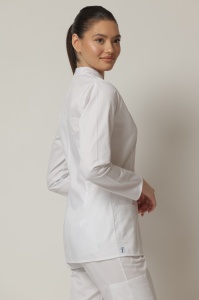 Uniformă medicală Mia cu jachetă mânecă lungă și pantaloni jogger-Bleumarin - Img 3