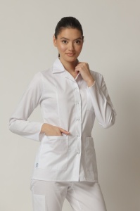 Uniformă medicală Nora cu jachetă mânecă lungă și pantaloni jogger-Bleumarin - Img 7