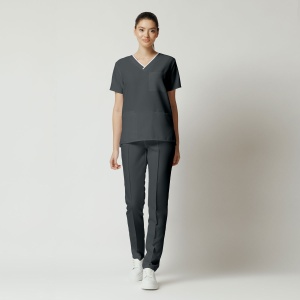 Uniformă Medicală Optim Stretch pentru Femei-Gri - Img 1