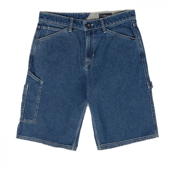 Labored Denim Utility Short