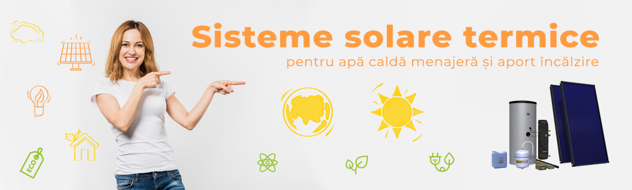 Sisteme solare termice, panouri solare, colectoare solare