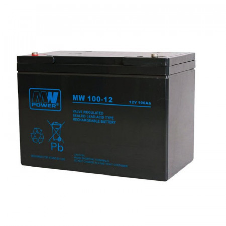 Acumulator AGM MW POWER 12V/100Ah M8