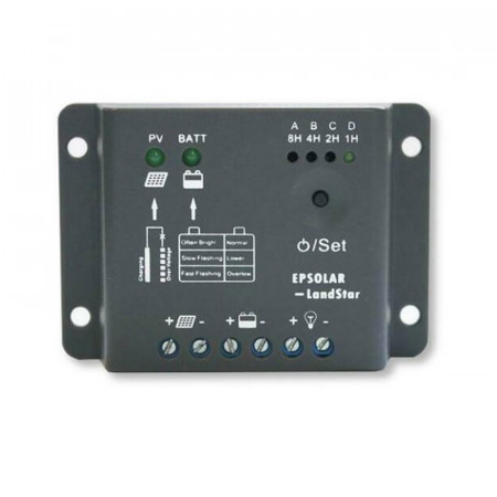 EP Solar LS0512R 12V 5A controller solar de incarcare PWM, cu functie crepusculara si temporizator pentru iluminat nocturn