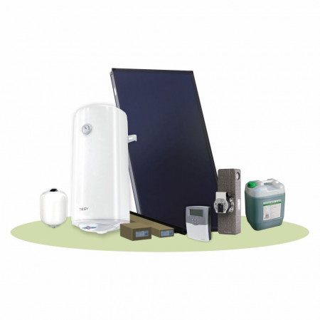 Pachet solar (kit) complet apă caldă menajeră pentru 2-3 persoane (PF Confort 150 l )