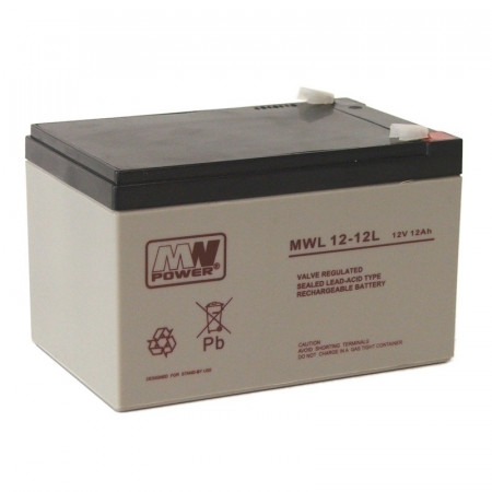 Baterie (acumulator) solar AGM 12V/12Ah M6, VRLA (T1)