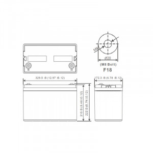 Acumulator MWP 100Ah