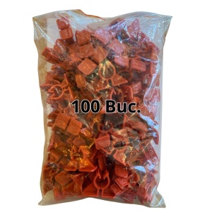 Clipsuri pentru fixare țeavă pe plasă sudată U-2 - pachet 100 buc.