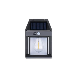 Lampă solară led cu senzor de mișcare vedere din față