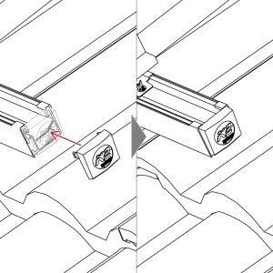 Capac capăt pentru K2 Single Rail, Cross Rail 36/160 ghid de instalare