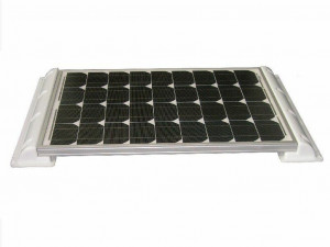 suport montaj panou fotovoltaic pe rulota cu panou