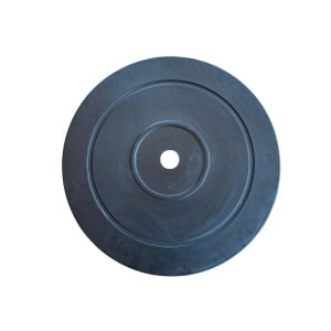 Capac ABS negru pentru Puffere 65CM 1-F-1-1/4" FI50 (PS-300) vedere din față