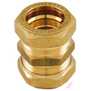 Racord drept dublu inox/cupru COBRASUN (cu prindere rapidă) DN16 x 22/18