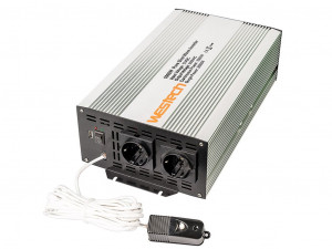 Invertor cu unda sinusoidala pura 2000W 24V remote control 