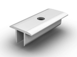 Clemă mijloc XS (îngustă), aluminiu pentru șurub M8   
