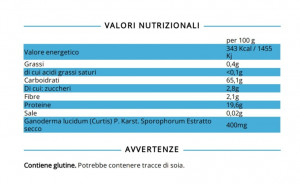 Pasta proteica maccheroni con ganoderma 3kg