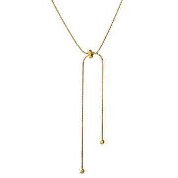Colier Complicated din Inox placat cu AUR 18K - Img 1