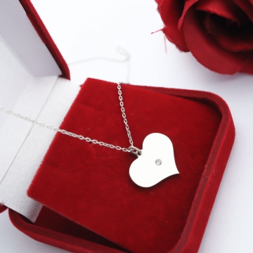 Colier Cupidon din argint personalizabil cu cristal - Img 2