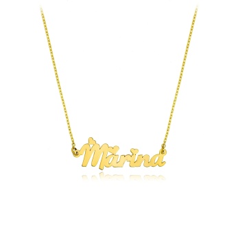 Colier din aur 14k personalizat la comanda cu orice nume