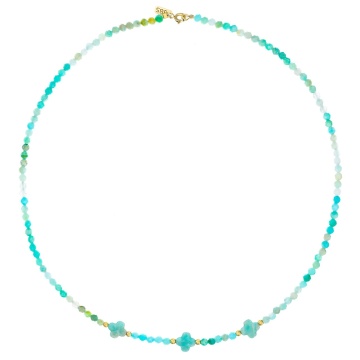Colier Divine cu Amazonit și AUR 14K - Img 2
