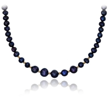 Colier Tahitian din AUR 14K si Perle de Cultura