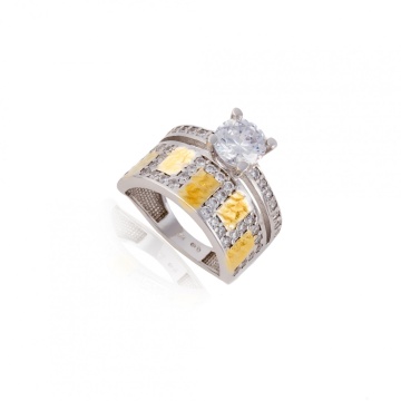 Inel dublu din argint 925 6.3g