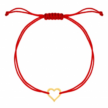 Bratara Amour cu inimioara din aur 14K