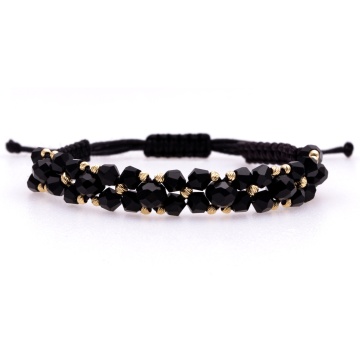 Bratara Exclusive cu snur si bilute din aur 14k