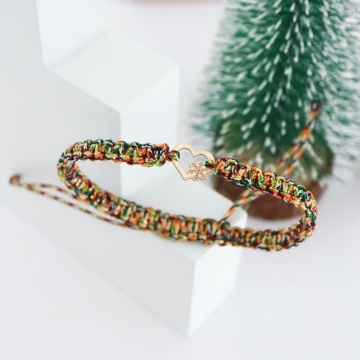 Bratara Heart Collection inimioara cu fulg de nea din aur 14k - Img 2