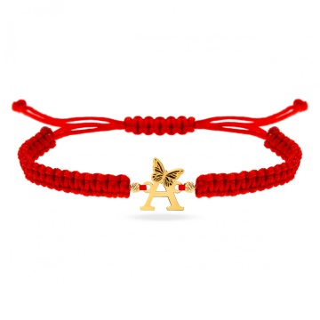 Brățară Inițială Butterfly din aur 14K - Img 5