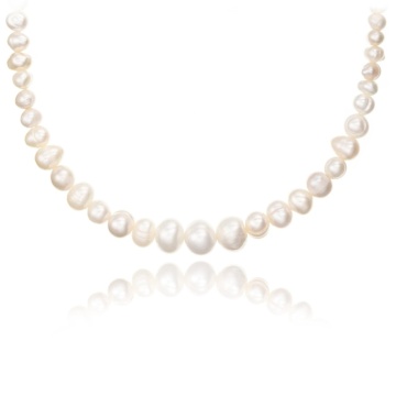 Colier Descending Pearls din Argint 925 cu Perle de Cultura