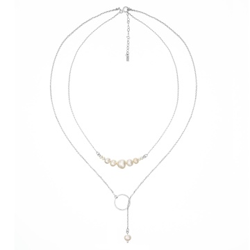 Colier Forever Pearls din Argint 925 - Img 2