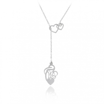 Colier Mommy's Love din argint personalizabil