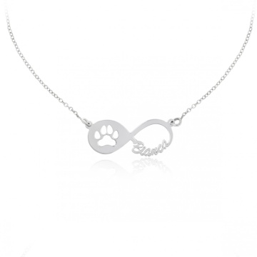 Colier My Friend din argint 925 personalizat cu nume si infinit