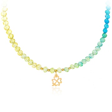 Colier Rainbow cu cristale si AUR 14K