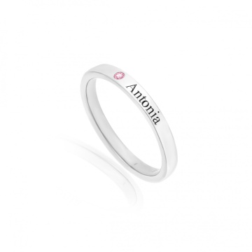 Inel Multi Mix din Argint 925 personalizat cu Nume si Cristal - Img 2