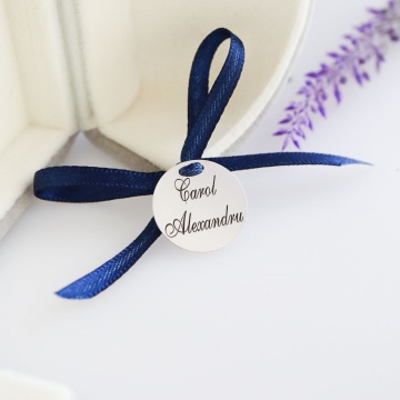 Banut Argint 1.8cm pentru Botez - Mot - Scaldat - Nume Personalizabil - Img 3
