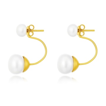 Cercei Magnific Pearls din AUR 14K cu Perle de Cultura