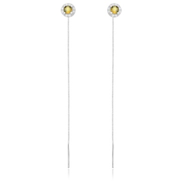 Cercei Yellow Shimmer din argint 925
